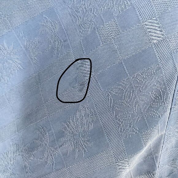 Folio New York Mens Silk Button Front Shirt Hawaiian Short Sleeve Blue Sz XL - Picture 5 of 12